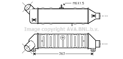 AVA QUALITY COOLING Интеркулер VW4136